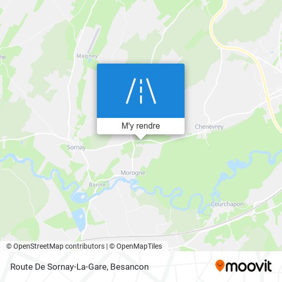 Route De Sornay-La-Gare plan