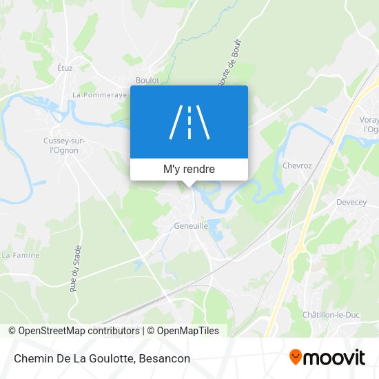 Chemin De La Goulotte plan