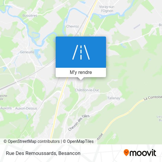 Rue Des Remoussards plan