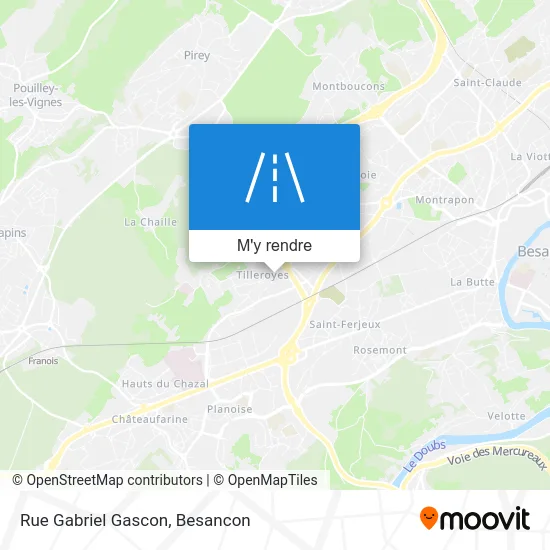 Rue Gabriel Gascon plan