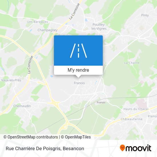 Rue Charrière De Poisgris plan