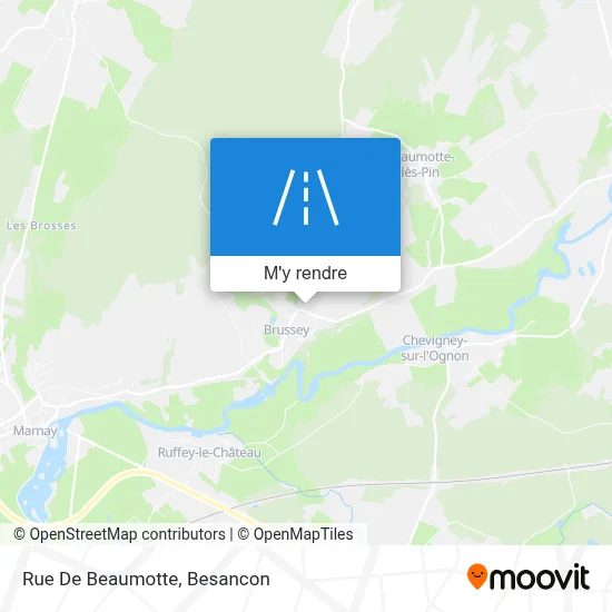 Rue De Beaumotte plan