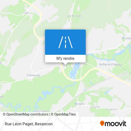 Rue Léon Paget plan