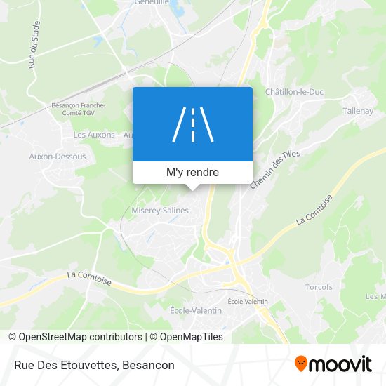 Rue Des Etouvettes plan