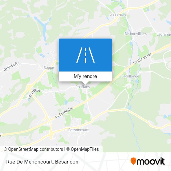 Rue De Menoncourt plan