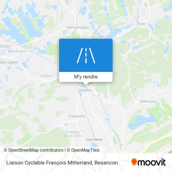 Liaison Cyclable François Mitterrand plan