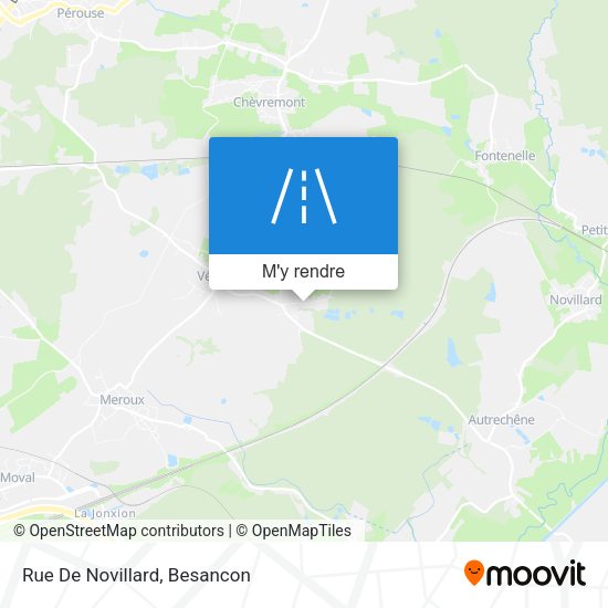 Rue De Novillard plan