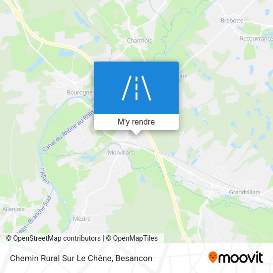 Chemin Rural Sur Le Chêne plan