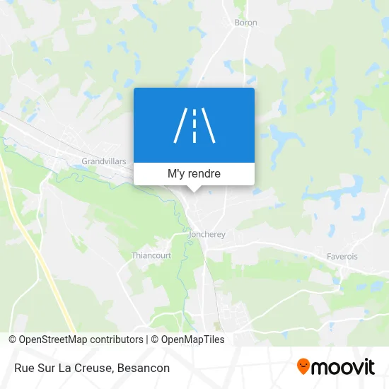 Rue Sur La Creuse plan