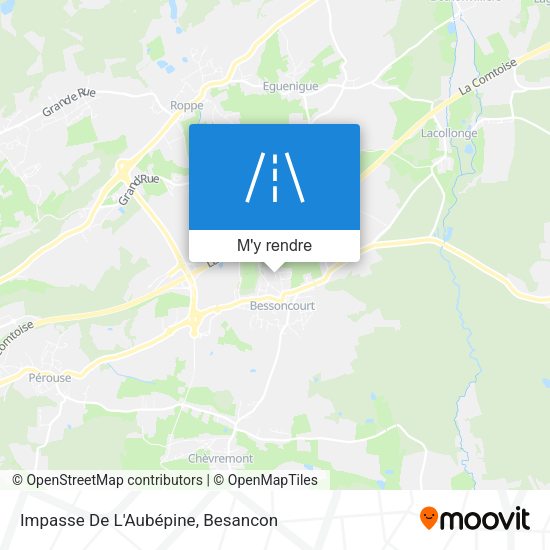 Impasse De L'Aubépine plan