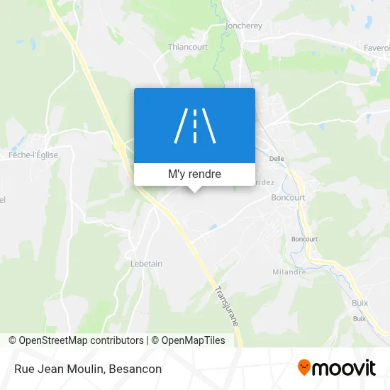 Rue Jean Moulin plan