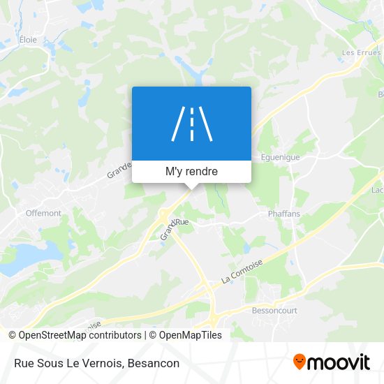Rue Sous Le Vernois plan