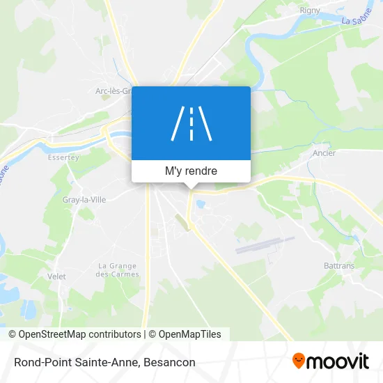 Rond-Point Sainte-Anne plan