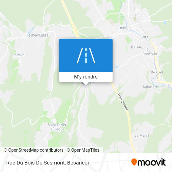 Rue Du Bois De Sesmont plan