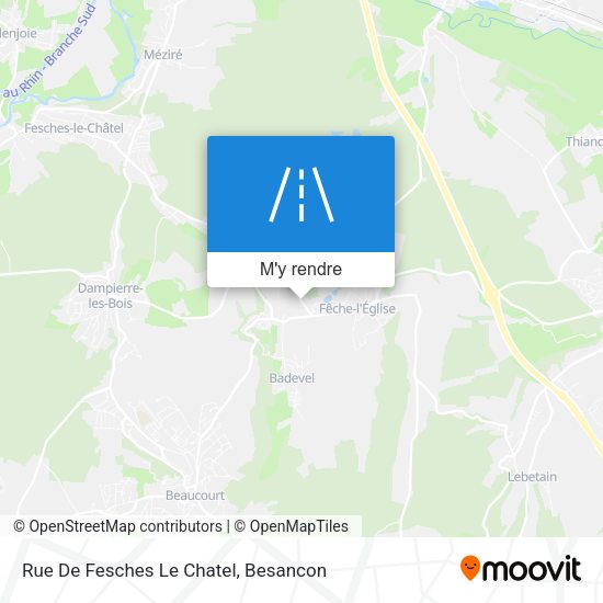 Rue De Fesches Le Chatel plan