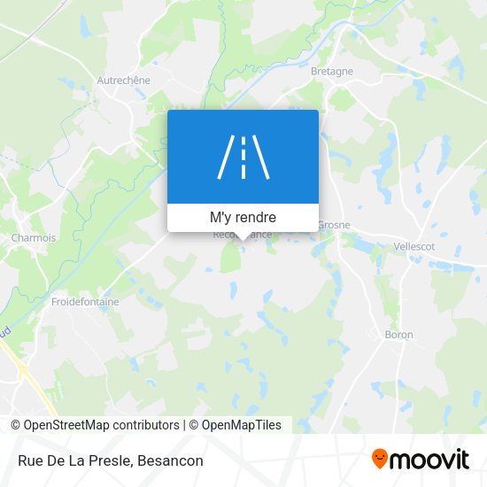 Rue De La Presle plan