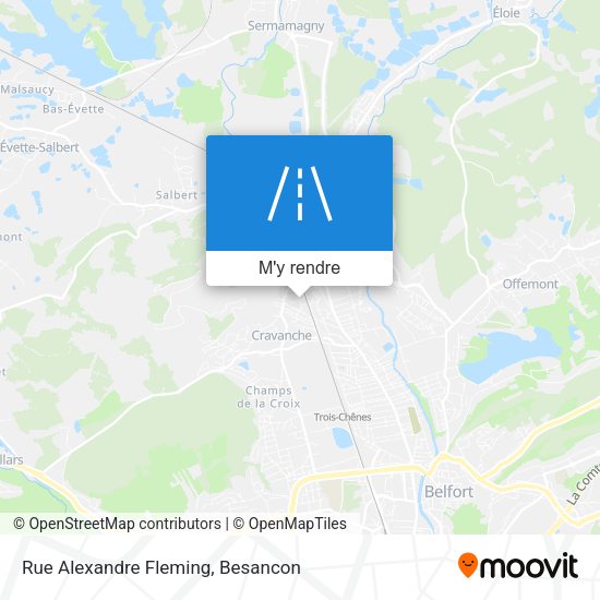 Rue Alexandre Fleming plan