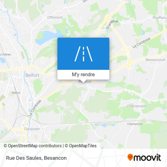 Rue Des Saules plan