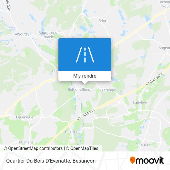 Quartier Du Bois D'Evenatte plan