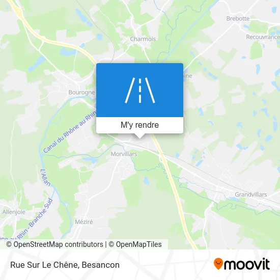 Rue Sur Le Chêne plan