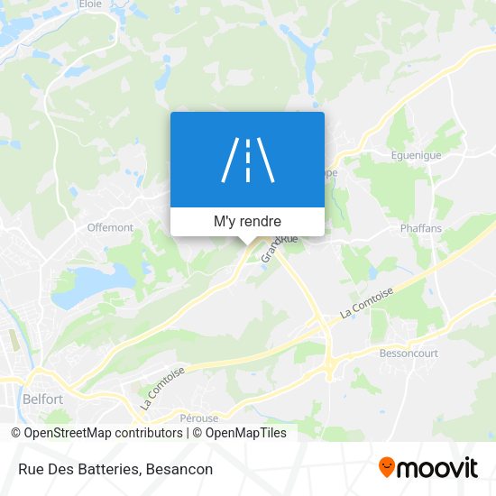 Rue Des Batteries plan