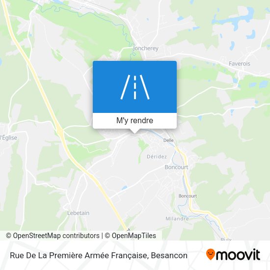 Rue De La Première Armée Française plan