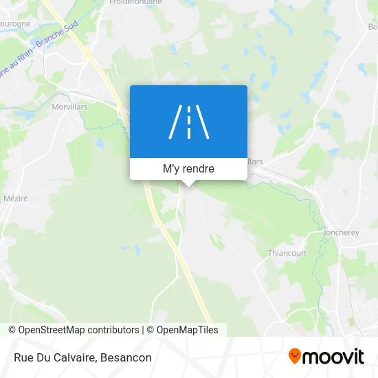 Rue Du Calvaire plan