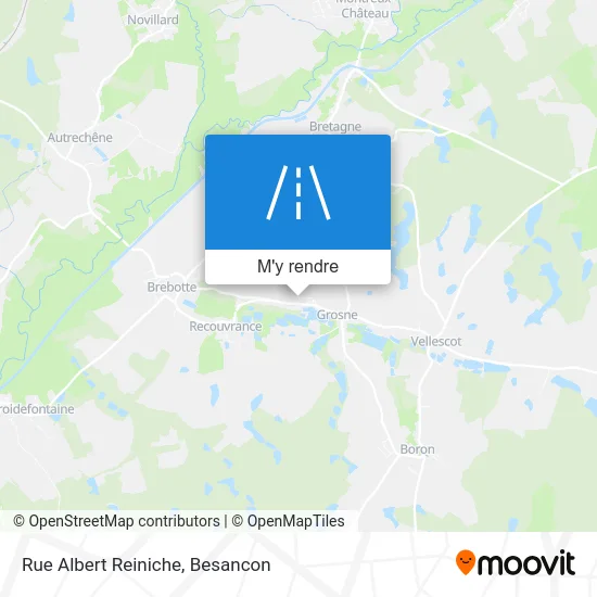 Rue Albert Reiniche plan