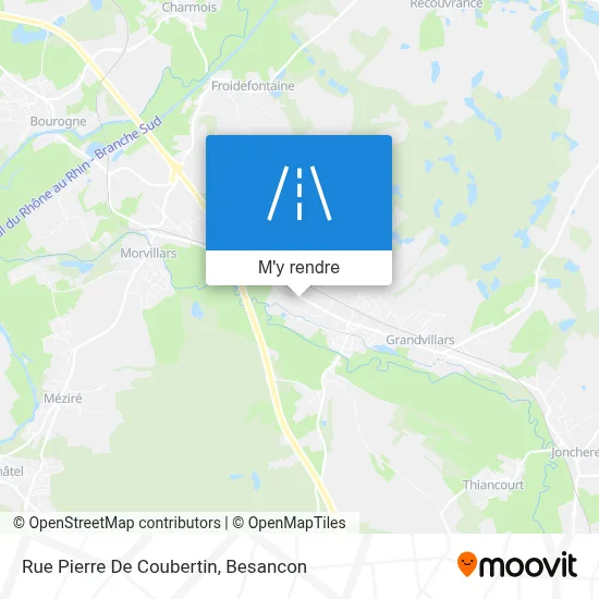 Rue Pierre De Coubertin plan