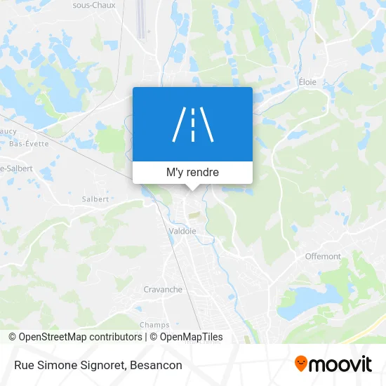 Rue Simone Signoret plan