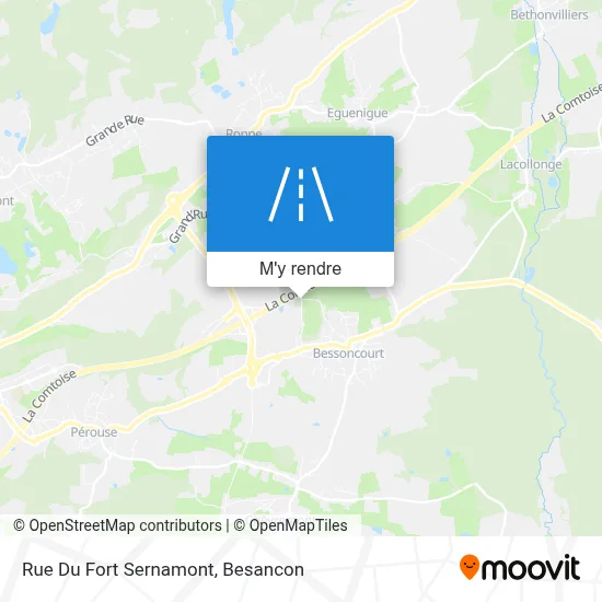 Rue Du Fort Sernamont plan