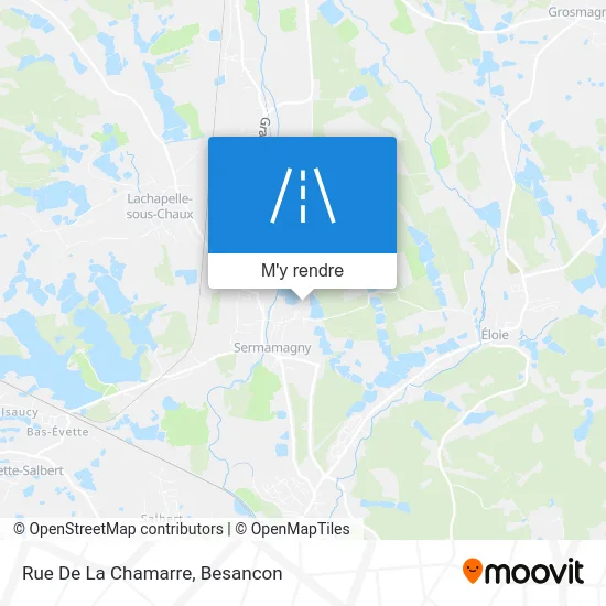 Rue De La Chamarre plan