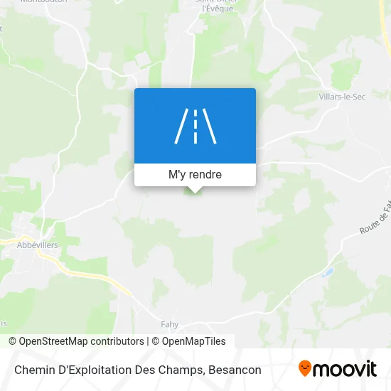 Chemin D'Exploitation Des Champs plan