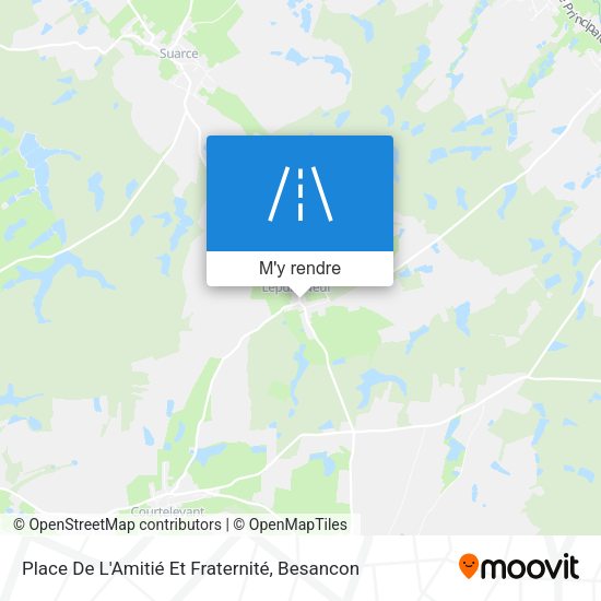 Place De L'Amitié Et Fraternité plan