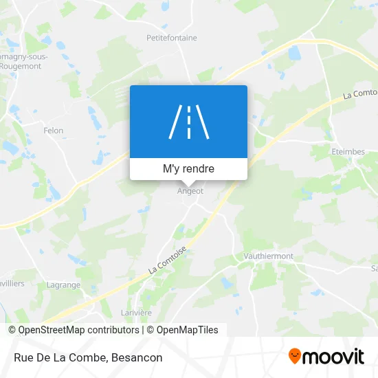 Rue De La Combe plan