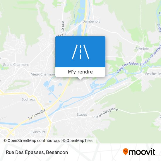 Rue Des Épasses plan