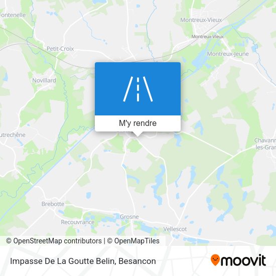 Impasse De La Goutte Belin plan