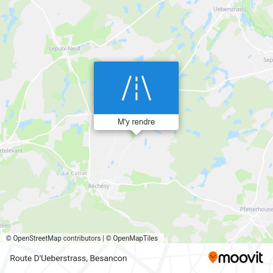 Route D'Ueberstrass plan
