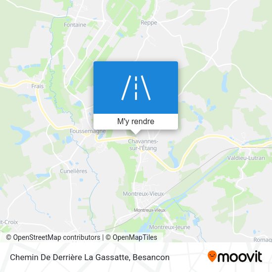 Chemin De Derrière La Gassatte plan