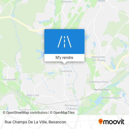 Rue Champs De La Ville plan