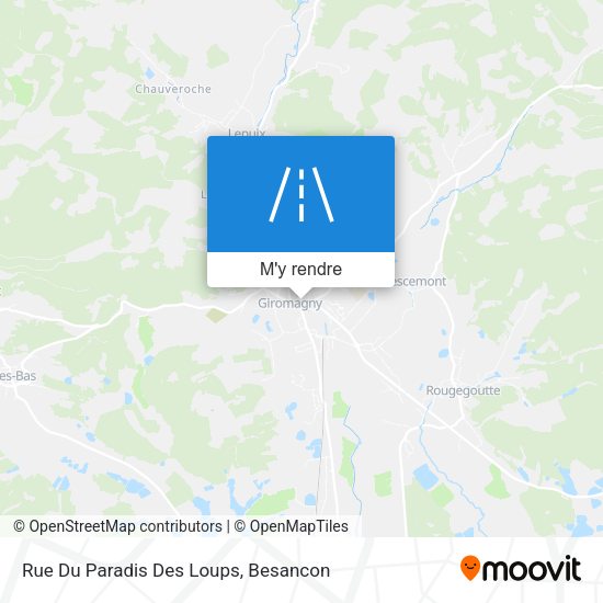 Rue Du Paradis Des Loups plan