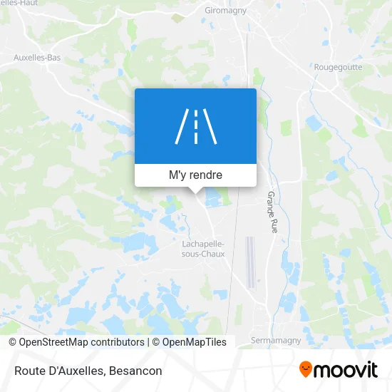 Route D'Auxelles plan