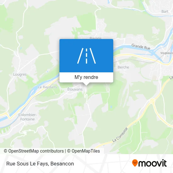 Rue Sous Le Fays plan