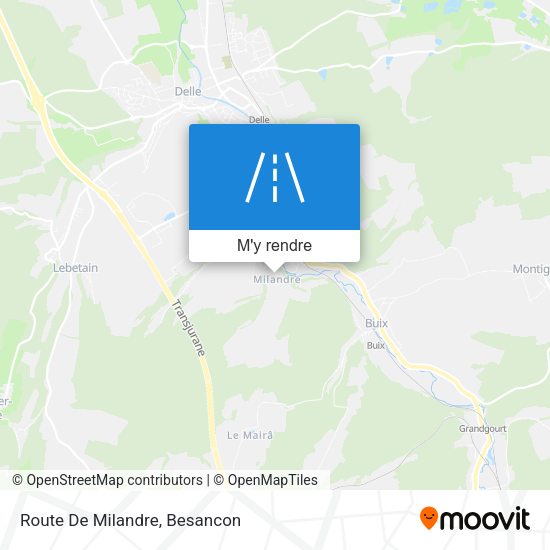 Route De Milandre plan