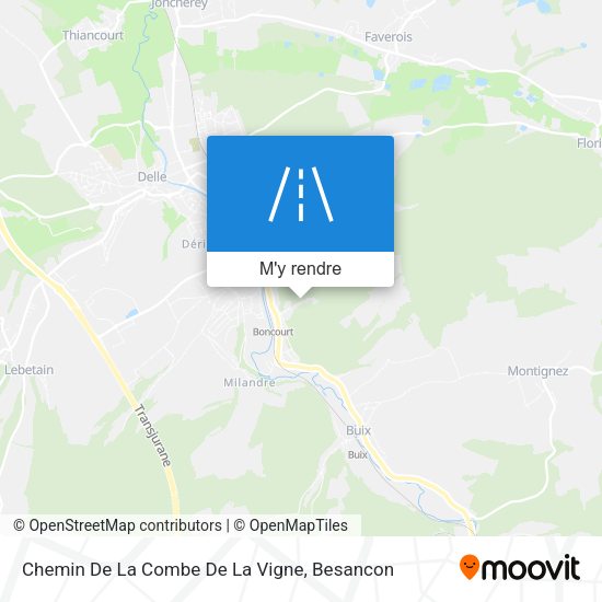 Chemin De La Combe De La Vigne plan