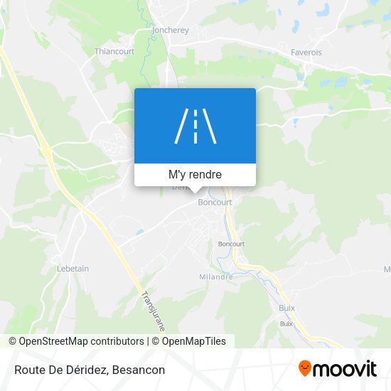 Route De Déridez plan