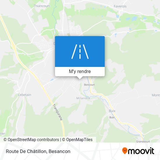 Route De Châtillon plan