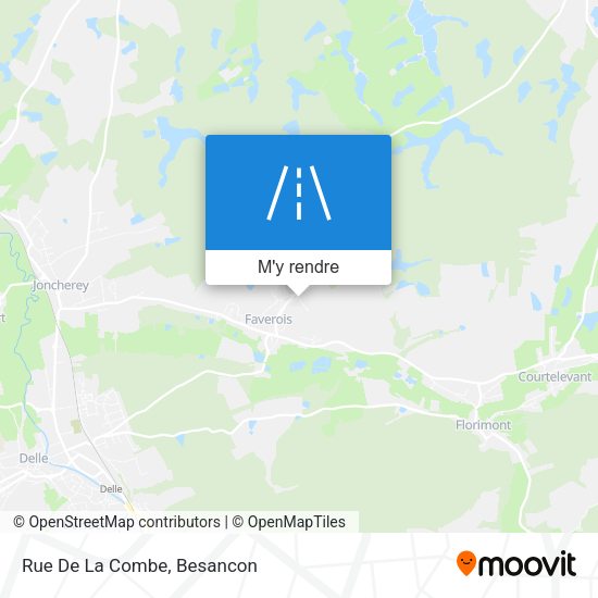 Rue De La Combe plan