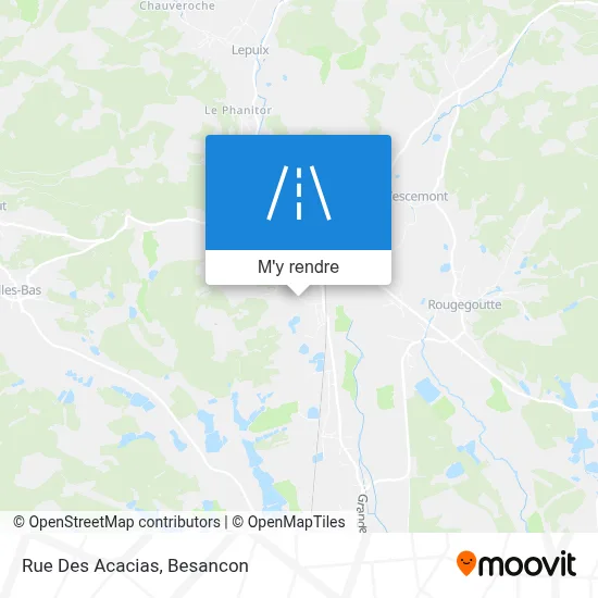 Rue Des Acacias plan