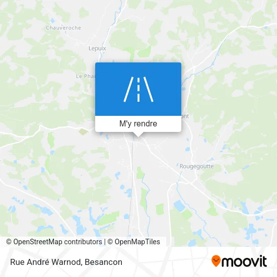 Rue André Warnod plan
